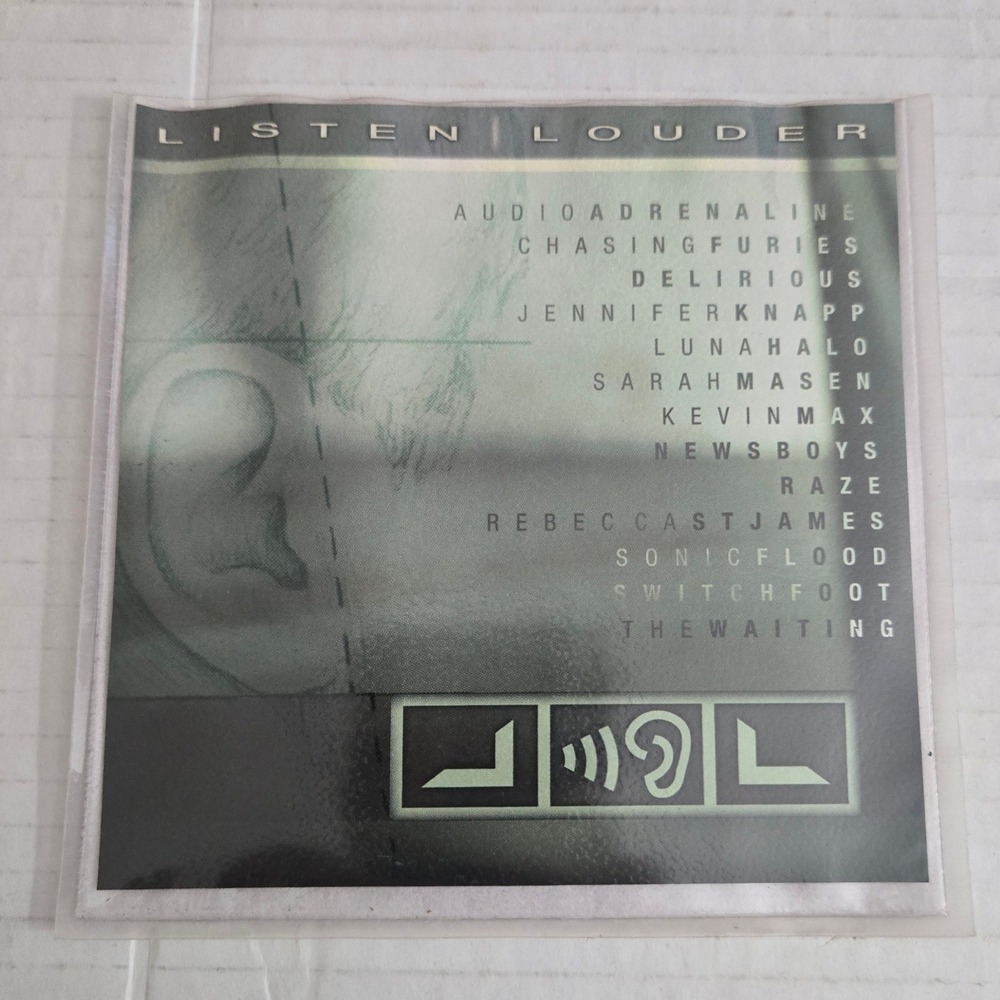 VTG 1999 Listen Louder Advance Promo CD Sparrow Switchfoot Audio Adrenaline USA